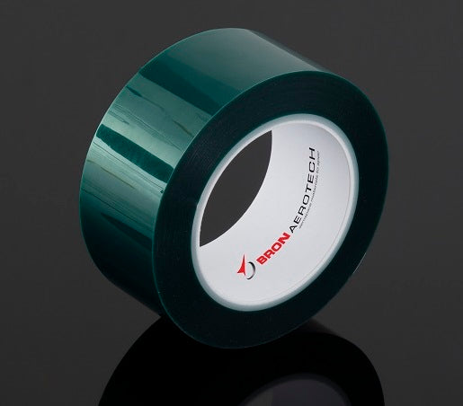Roll of Bron Aerotech BA 7881 dark green polyester tape - product photo