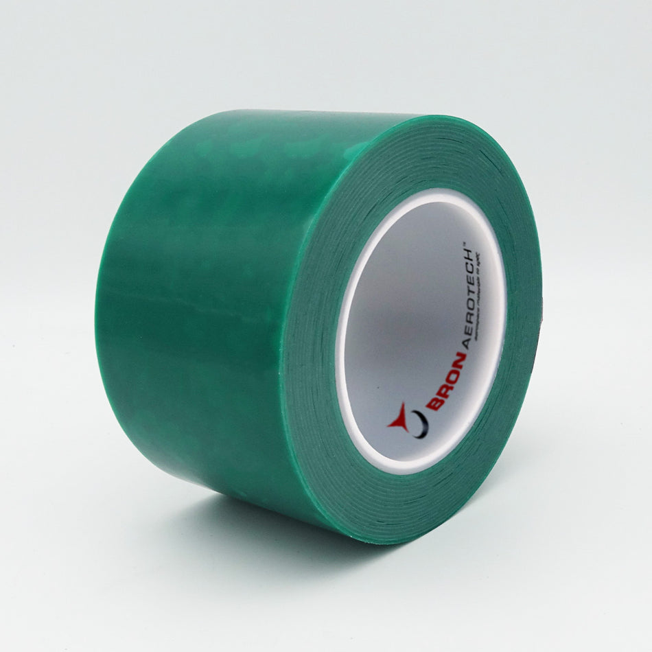 Roll of Bron Aerotech BA8863 green tape, 3 inch x 71 yards - product photo