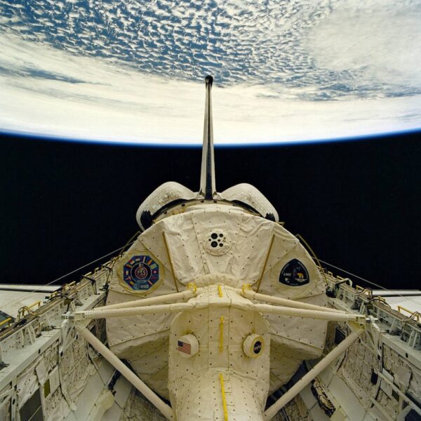 STS-78 ONBOARD PHOTO: LIFE AND MICROGRAVITY SCIENCES (LMS) MODULE VIEW IN CARGO BAY.
